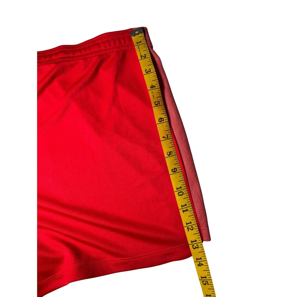 Nike Dri-FIT Mens Red Mesh Panel Athletic Running Training Shorts XL New